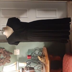 Tiffany & Grey short sleeve black dress